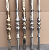 New 304 stainless steel stair handrail column one Ruyi column square tube column balcony fence fence decorative column