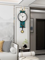 New Chinese timepiece hanging clock Living room Home Fashion creative China Wind light luxury modern minimalist hanging wall Silent Clock