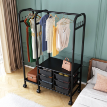 Clothes rack Floor-to-ceiling bedroom household storage box hanger Balcony clothes rack Simple clothes rack Drying clothes rack