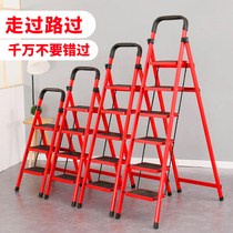Bookshelf shelf Floor-to-ceiling simple bedroom ladder storage rack storage household living room multi-layer steel wooden ladder small bookcase