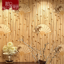New Chinese style Chinese retro style wallpaper Antique Zen farm house box hotel dining hall restaurant wallpaper