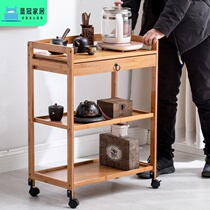 Versatile dining car Removable Tea Car Living-room Trolley Kitchen Shelve Kitchen Shelve With Floor Tea Water Cabinet Multilayer Containing Shelf