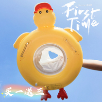 New baby swimming ring sitting ring duck thick child life buoy 0-1-2-3 years old male and female infant cartoon