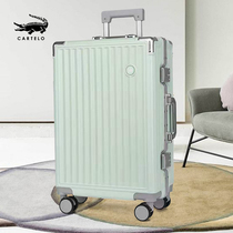 Kadile crocodile trunk female Japanese student trolley case male suitcase mute universal wheel aluminum frame boarding case