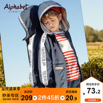 Love Faber Boy Jacket Autumn 2021 New Korean version of foreign style tide childrens clothing assault clothing childrens long windbreaker