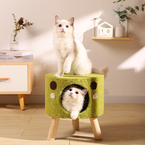 Cat climbing frame small cat cat litter cat scratching board cat tree one cat shelf cat scratching column kitten toy pet supplies