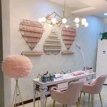 Nail art shelf Wall toilet shelf Wall put cosmetics sample display stand Nail polish shelf goods