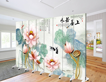Chinese style brake Hotel living room Bedroom Bedside office Foldable occlusion Mobile partition Home wind screen