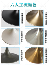 Stainless steel titanium brushed horn table foot metal small waist bracket marble table leg side several legs spinning foot