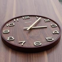 New product New Chinese wall clock mute living room quartz clock creative art clock home wooden clock retro Wall watch