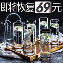 Ocean imported glass Household living room tea drinking cup Milk cup Green tea cup Transparent heat-resistant set