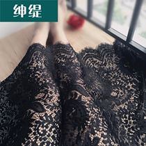  Widened black and white thickened and widened embroidered hollow non-hook silk eyelashes Lace skirt hem accessories Fabric