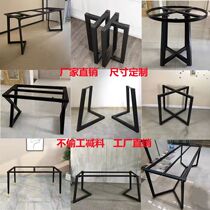 Simple rock plate ceramic tile table foot desk shelf metal support base table shelf marble table leg luxury