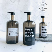 Empty bottle toilet bottle push plastic shower gel hand sanitizer shampoo bottle hotel model room