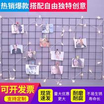 Custom mesh mesh hook iron mesh shelf Bold white mesh sub barbed wire jewelry display multi-function