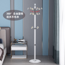 Metal hanging clothes hanger floor bedroom net red clotheshorse hooded hanger sub-floor rotating Nordic crystal home shelve