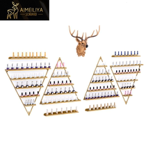 Nail wall shelf Wrought iron nail polish storage nail oil glue shelf Wall display rack Wall decoration
