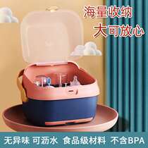 2022 new baby bottle storage box baby special place drain storage box small large mini go out