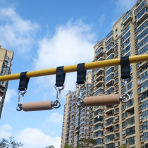 Solid wood front horizontal pull-up device Grip stick Wrist force Grip strength Arm muscle grip force Finger force Climbing can not be rotated