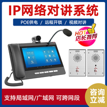 IP Network Talkback System Public Places Monitor Room Remote Call Visual Monitor Two-way Voice Talkback Key Emergency Call Alarm Terminal Bank School Hospital SIP Telephone