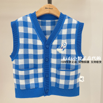 F3ECB3410 mini peace Bird childrens clothing 2021 autumn new boy hair vest 329