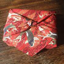 Japanese style and wind handkerchief wind Lu fu festive square towel wedding housewarming one year old mid-autumn festival moon cake gift box wrap skin 52