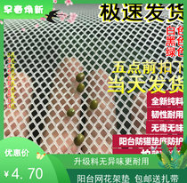 Outdoor balcony fence anti-theft window sill net flower stand cushion plate multi-meat flowerpot breathable plastic color flat grid board
