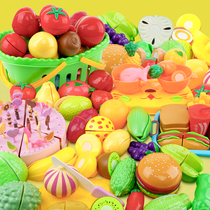 Children's Play Toys Cut Fruit Chicile Girl Baby Vegetable Set Kitchen Toys Male 1-3-6