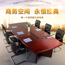 Conference Table Desk Paint Eatable Guest Red Walnuts Wood Leather Long Table Brief Arc Combined Spot Bars Small