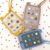 Denmark Liewood Infant iPhone mobile phone Silicone Teether Soothing Molar Stick Childrens toy gift