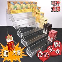 Supermarket cigarette cabinet display rack transparent small shelf integrated cabinet shelf desktop cigarette rack shelf cabinet cigarette rack