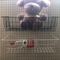 Cave plate accessories perforated plate mesh hanging basket display rack storage basket supermarket shelf basket