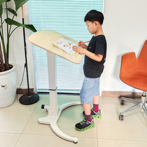 Stand-up laptop desk Movable lifting childrens study desk Adjustable folding student net class desk