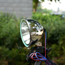 Shuai Li Pu external battery 12V lamp head Fishing light strong light super bright LED big spot night fishing light P70 yellow light