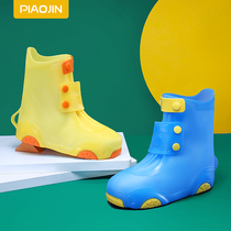 Childrens rain boots cover male and female children Baby non-slip silicone water shoes thickened wear-resistant children Rain waterproof overshoes