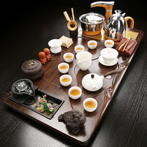 Water tea tray tea set set household living room Tea Sea solid wood tea table full automatic one tray office Guest