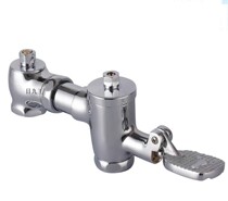 Luxury all copper foot squatting toilet flusher horizontal foot flush valve stool squat pit delay valve