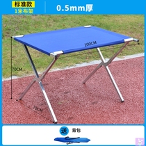 Floor stand shelf shelf Net red folding table Floor stand shelf shelf Folding shelf Push shelf Portable table