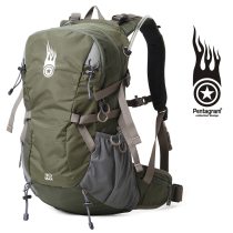 Discount Pentagram five-pointed star 30L anti-splashing men and women outdoor mountaineering bag double shoulder riding back