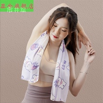 Cold-sensing sports towel fitness yoga towel basketball sports running absorbent ice cold towel printing cool-sensing quick-drying artifact