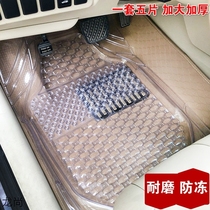 Front single piece enlarged thickened crystal transparent GM latex waterproof foot pad PVC plastic foot pad non-slip