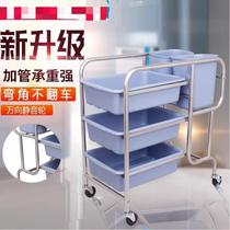 Dining car collection Bowl Car Restaurant restaurant stainless steel plate collection trolley removal tableware clearing table Commercial Mobile
