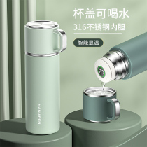 316 stainless steel student thermos cup female high-value portable with cup lid can drink water cute large capacity water Cup