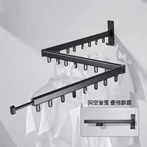 Flagship store good wife balcony drying rack folding drying telescopic indoor clothing artifact hidden drying machine guard