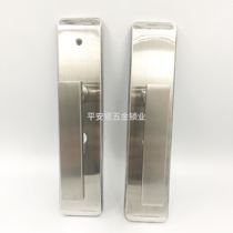 Stainless steel adjustable hole distance multi-function handle lock hole-free room door Indoor door Bedroom door universal handle