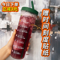 Water Glass Large Capacity Girl Net Red High Face Value Wins Wind With Straw Filter Mug Male Students Summer New