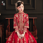 Xiuhe clothing 2020 new wedding dress bride toast clothing Chinese wedding dress pregnant woman show kimono red hexiu clothing