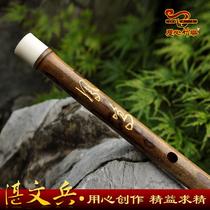 Zhan Wenbing treasures whole section flute instrument refined high-grade professional performance grade whole section bamboo flute manual customization