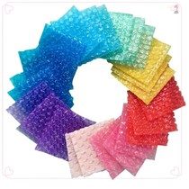 Color love bubble bag shockproof bubble bag gift packaging express packaging heart-shaped foam bag shockproof film customized