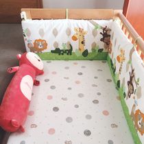 Custom cotton baby bed bed perimeter Baby bedding detachable and washable childrens splicing bed perimeter shield arm to prevent collision with the four seasons